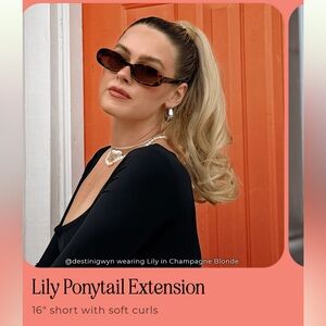 2 Lily Champagne Blonde INH Ponytail Extension